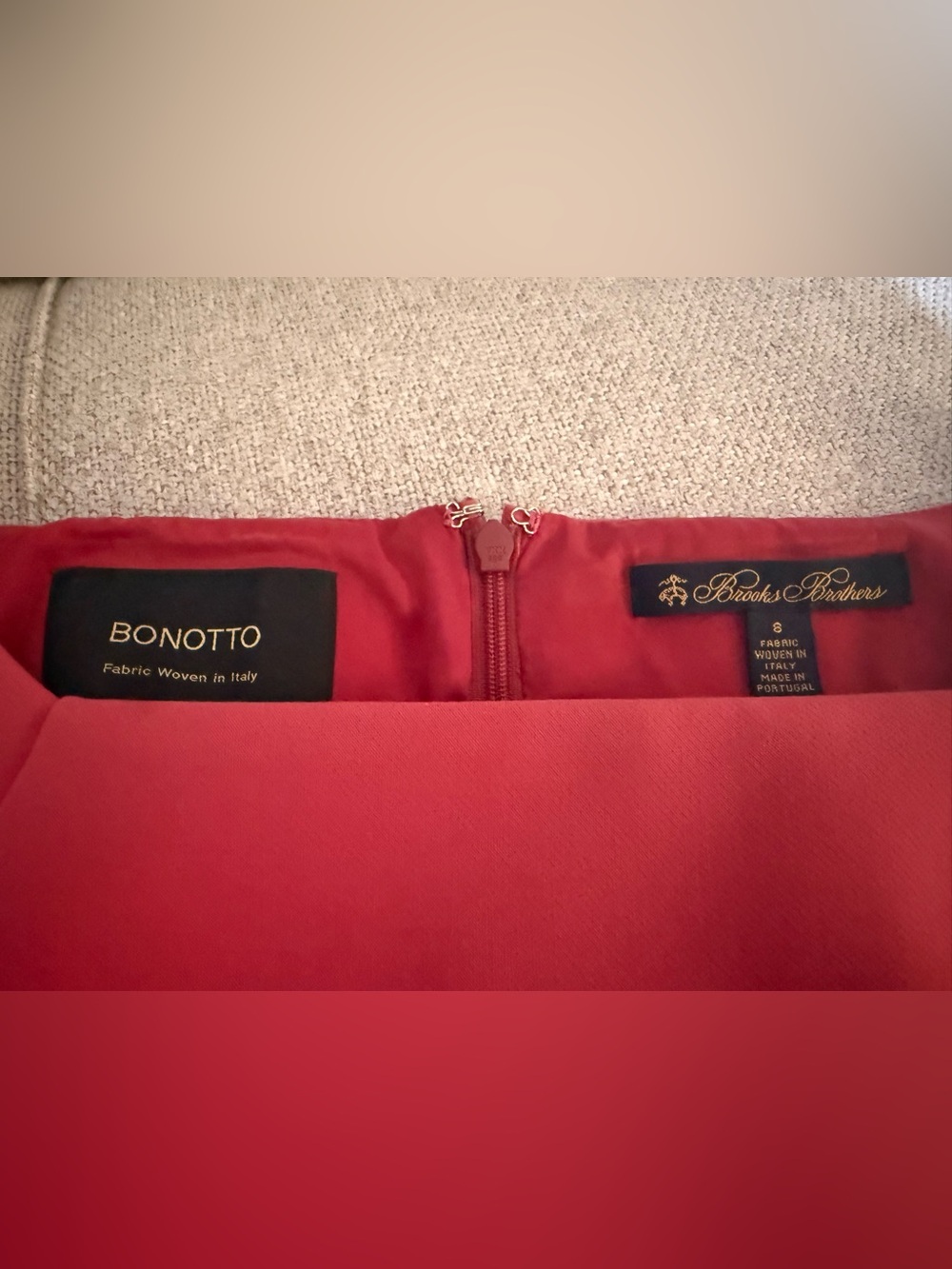 Brooks Brothers Pink (Salmon) Midi Sheath Dress - Picture 6 of 7